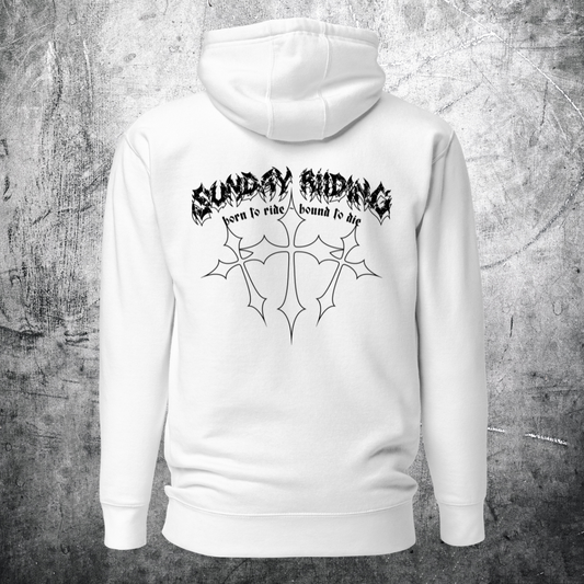 Hoodie Unisexe Grunge Biker