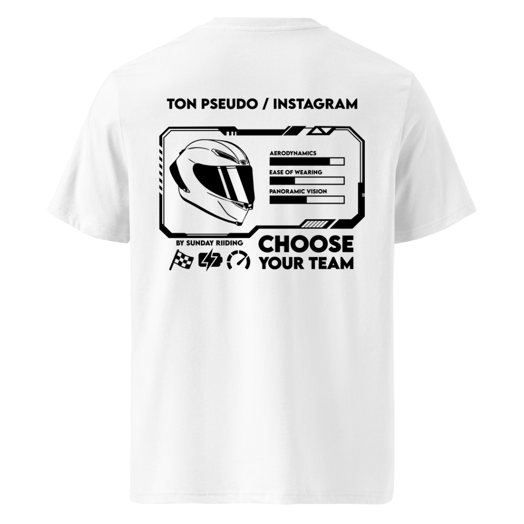 T-shirt Unisexe CYT Blanc Personnalisable