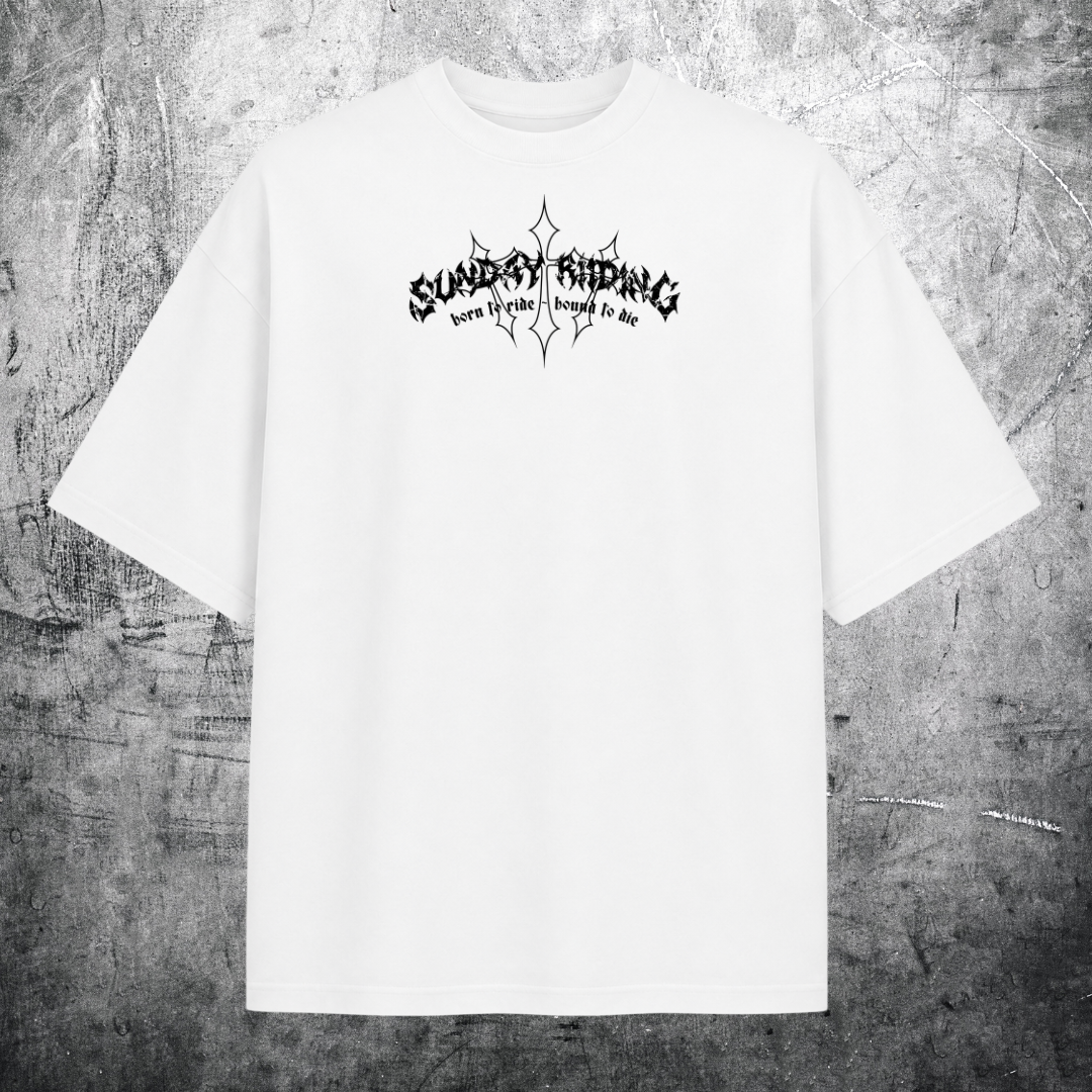 T-shirt Oversize Unisexe Grunge Biker