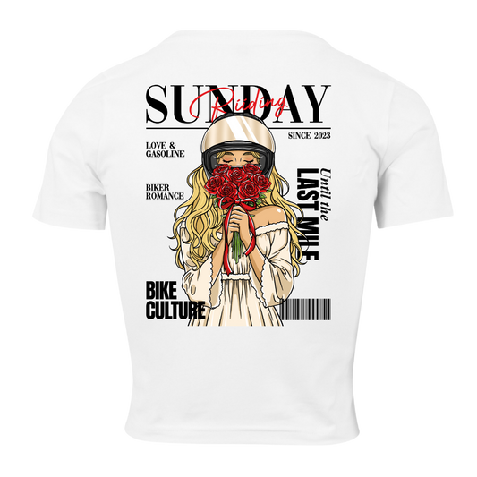 Crop Top Femme Biker Couple