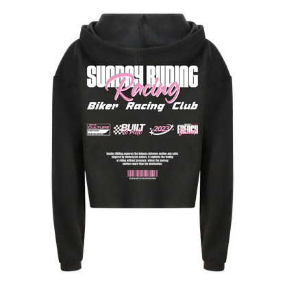 Crop Top Femme Noir SR Racing Club