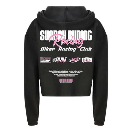 Crop Top Femme Noir SR Racing Club