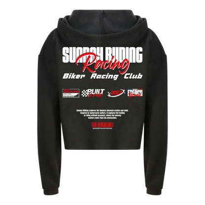 Crop Top Femme Noir SR Racing Club
