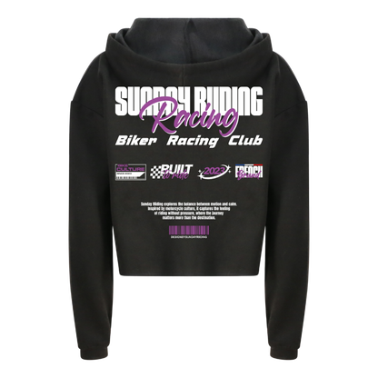 Crop Top Femme Noir SR Racing Club