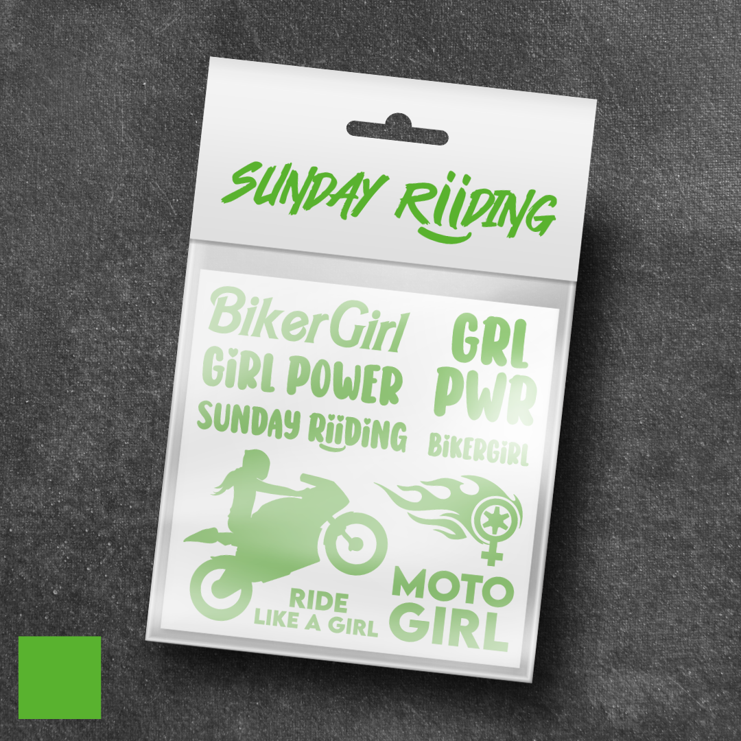 Planche de stickers BikerGirl