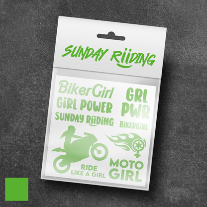 Planche de stickers BikerGirl