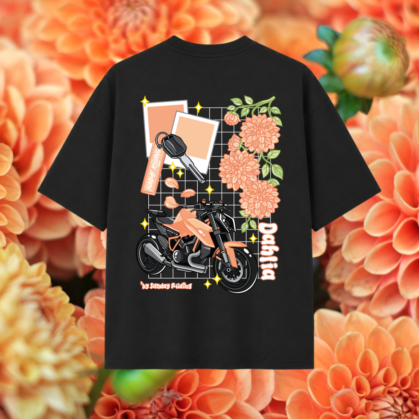 T-shirt Oversize Unisexe Dahlia
