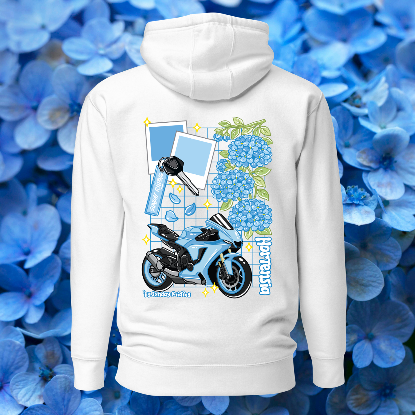 Hoodie Unisexe Hortensia