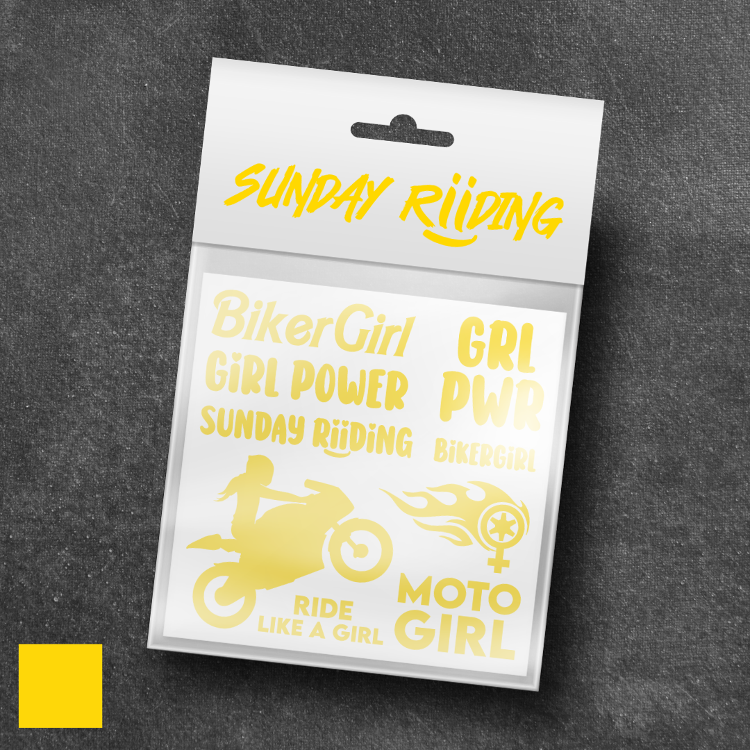 Planche de stickers BikerGirl