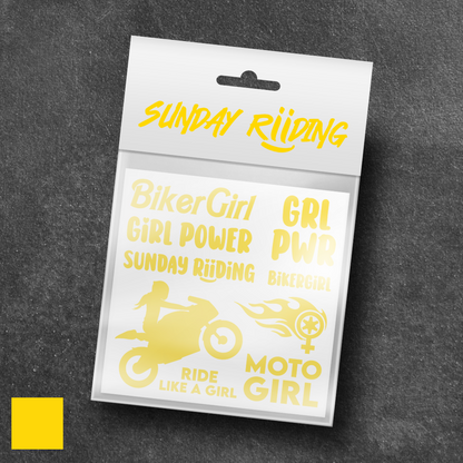 Planche de stickers BikerGirl