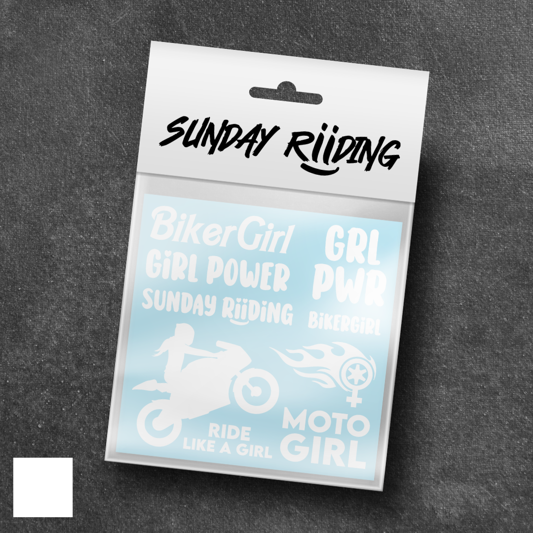 Planche de stickers BikerGirl