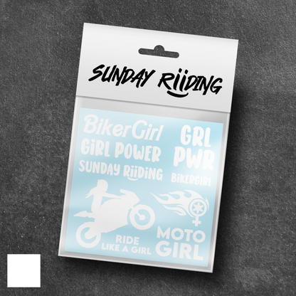 Planche de stickers BikerGirl