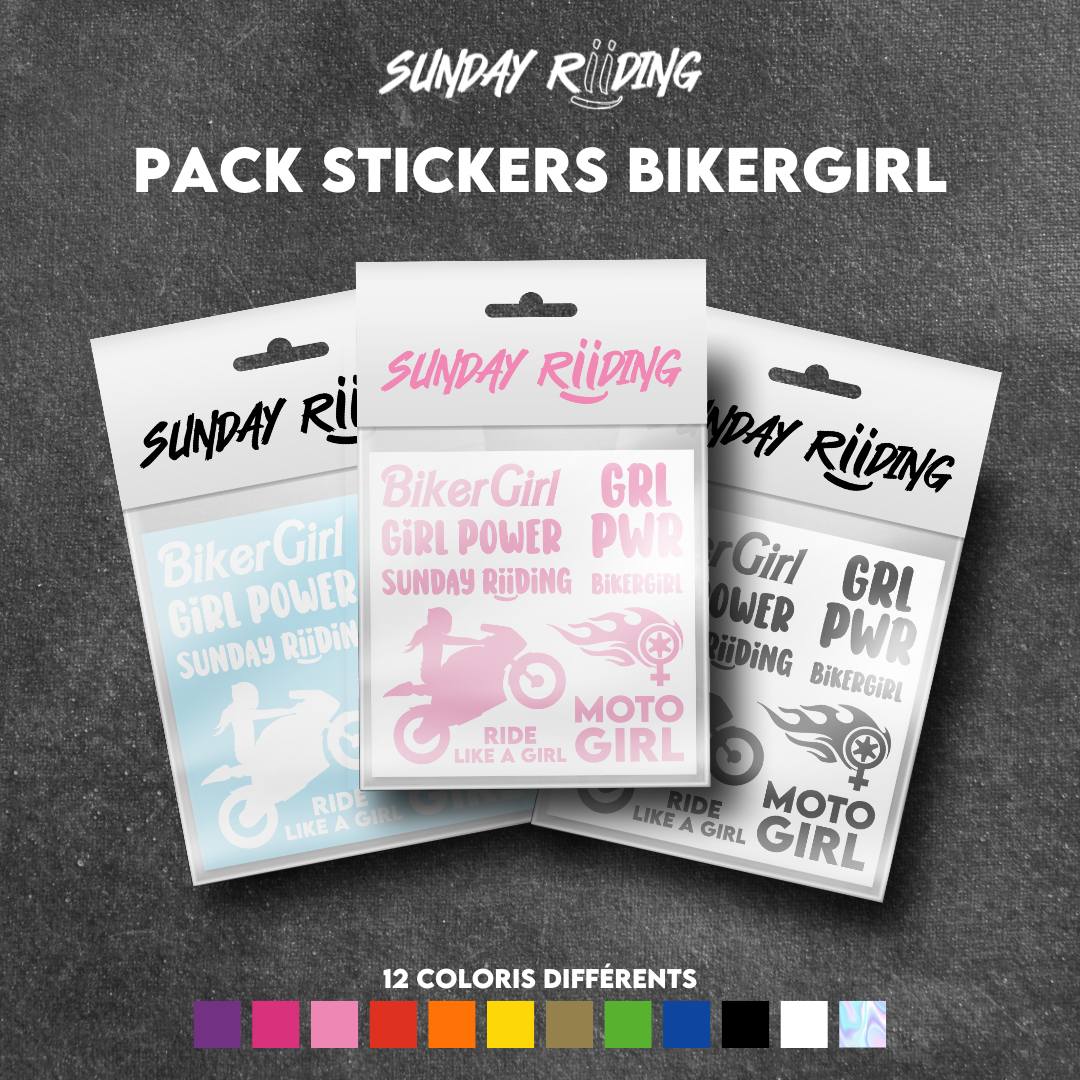 Planche de stickers BikerGirl