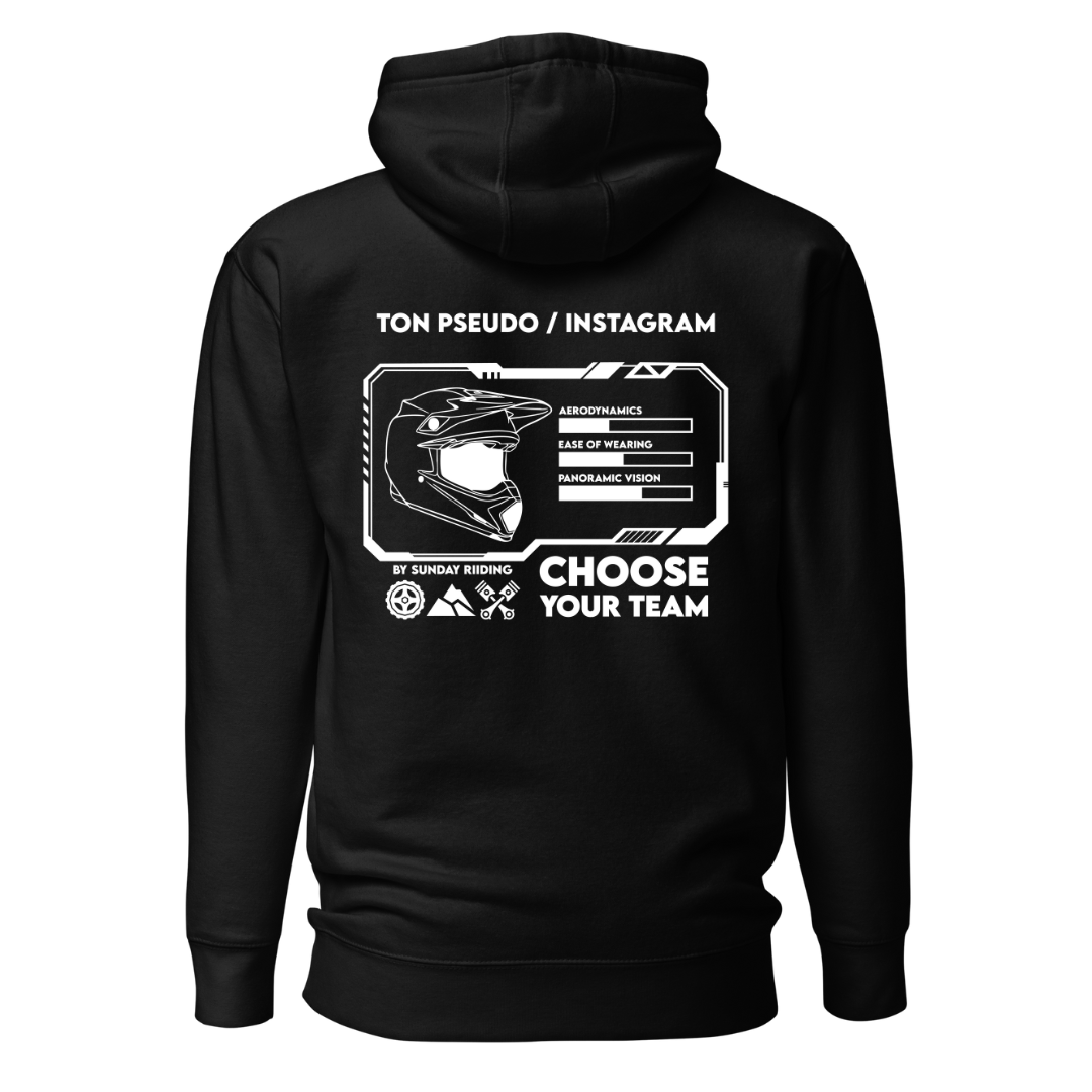 Hoodie Unisexe CYT Noir Personnalisable