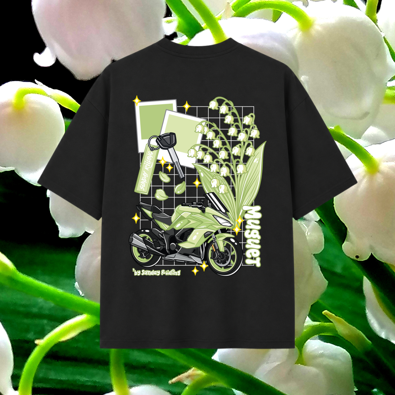 T-shirt Oversize Unisexe Muguet