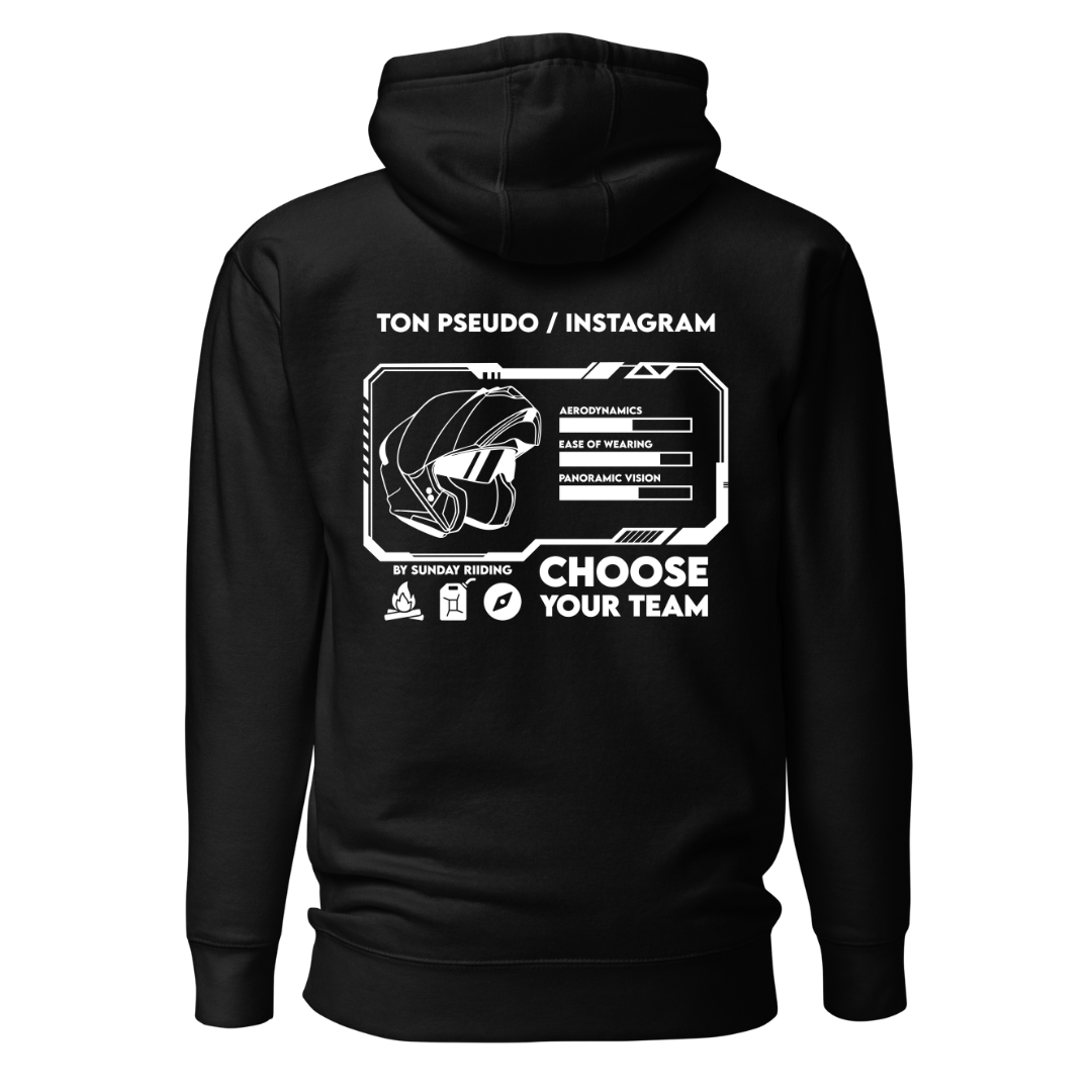 Hoodie Unisexe CYT Noir Personnalisable