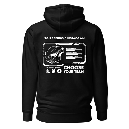 Hoodie Unisexe CYT Noir Personnalisable