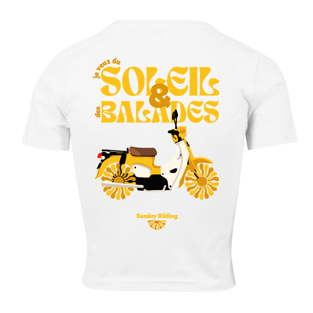 Crop Top Femme je veux du Soleil et des Balades