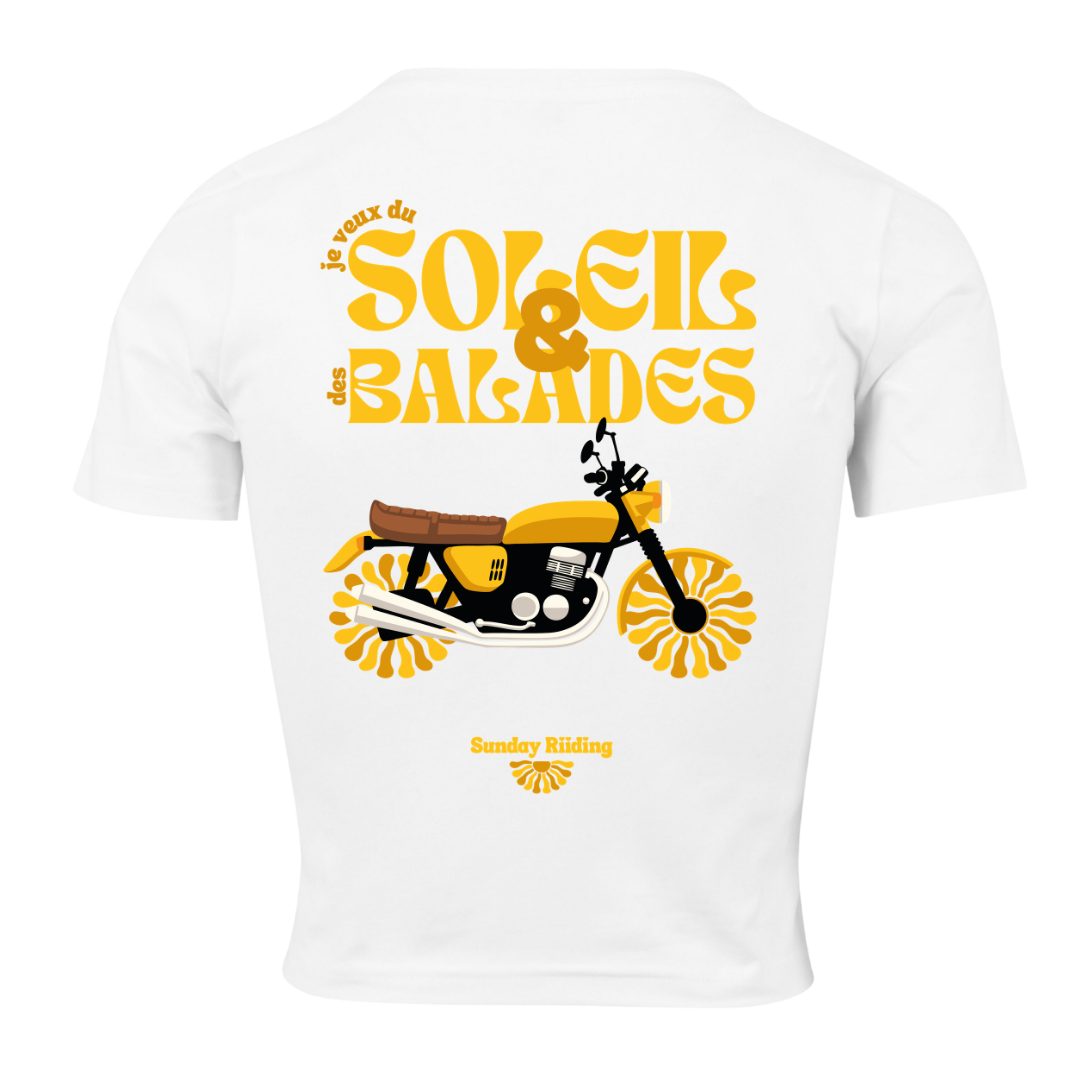 Crop Top Femme je veux du Soleil et des Balades