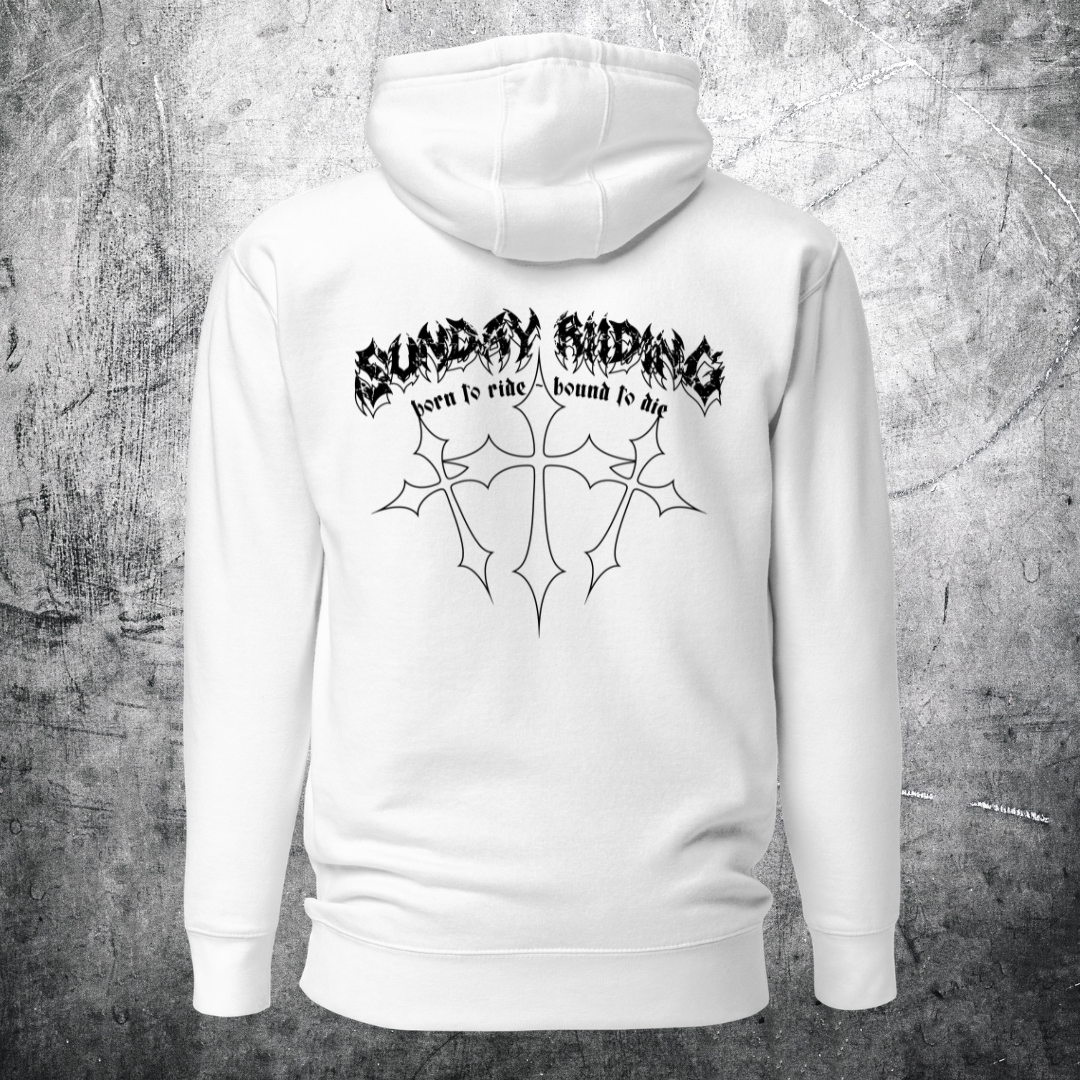 Hoodie Unisexe Grunge Biker