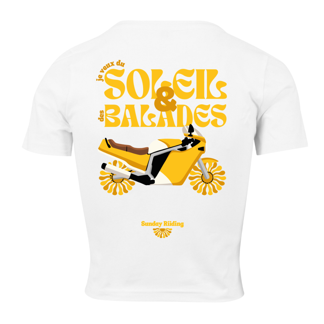 Crop Top Femme je veux du Soleil et des Balades