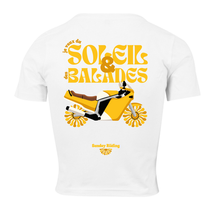 Crop Top Femme je veux du Soleil et des Balades