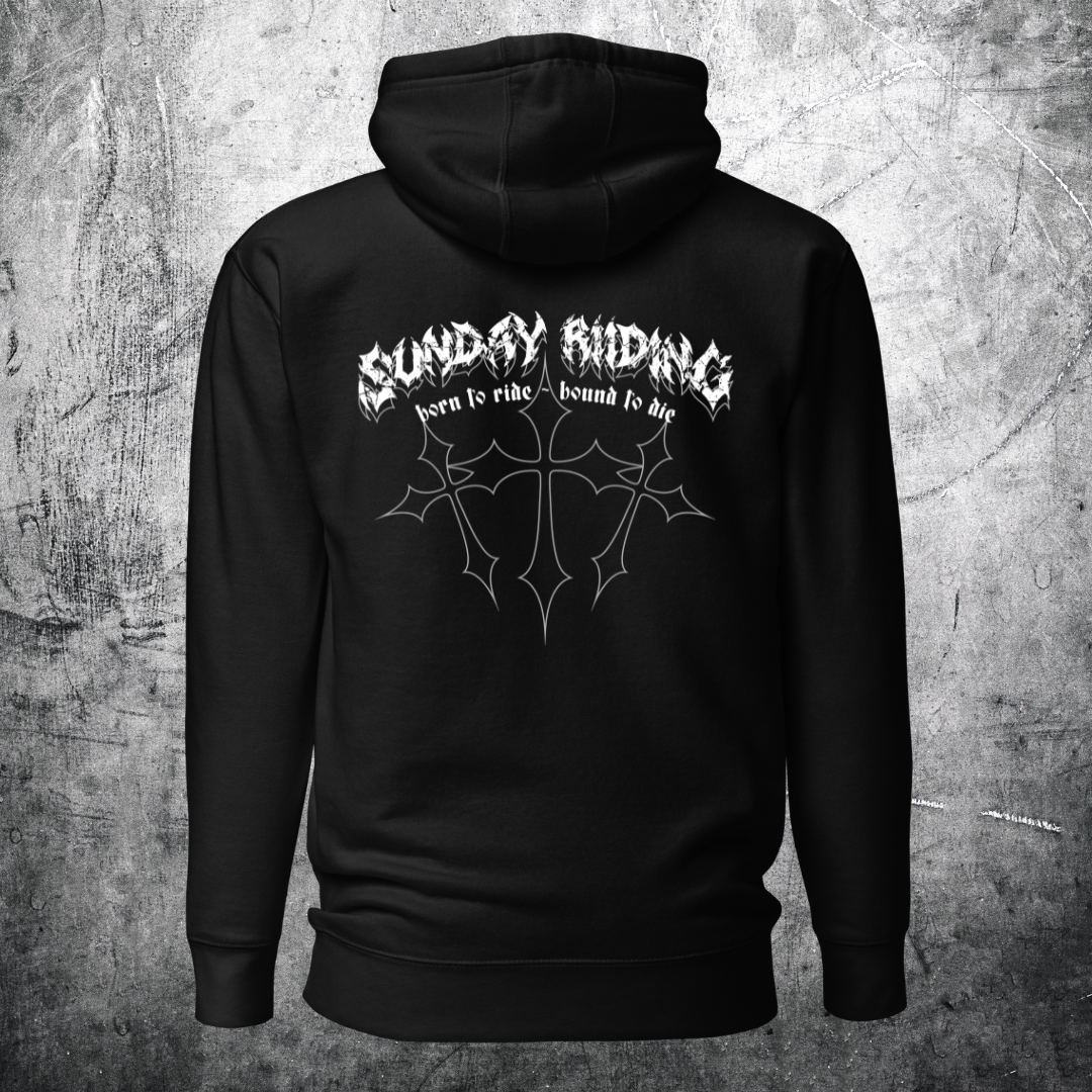 Hoodie Unisexe Grunge Biker