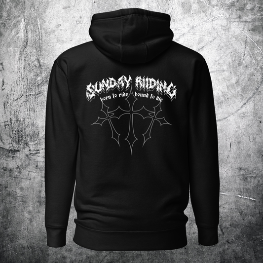 Hoodie Unisexe Grunge Biker