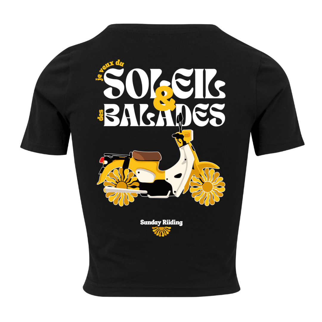 Crop Top Femme je veux du Soleil et des Balades