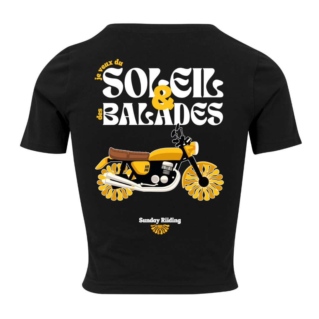 Crop Top Femme je veux du Soleil et des Balades