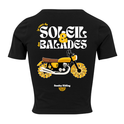 Crop Top Femme je veux du Soleil et des Balades