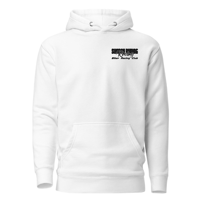 Hoodie Unisexe Blanc SR Racing Club
