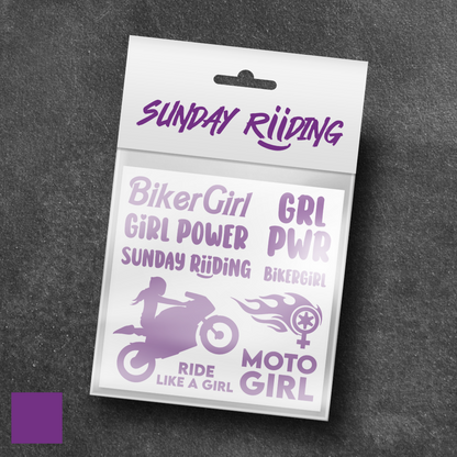 Planche de stickers BikerGirl