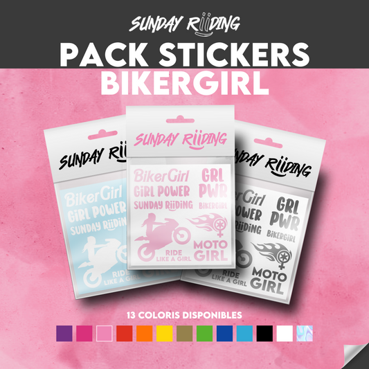Planche de stickers BikerGirl