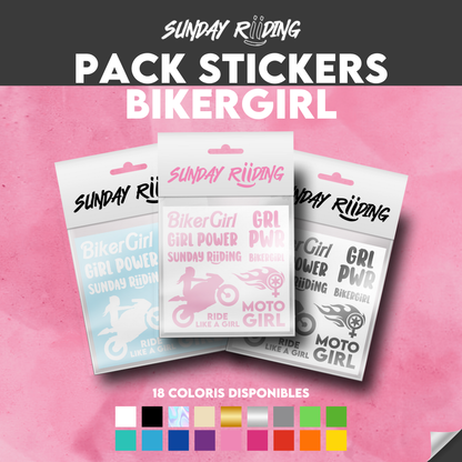 Planche de stickers BikerGirl
