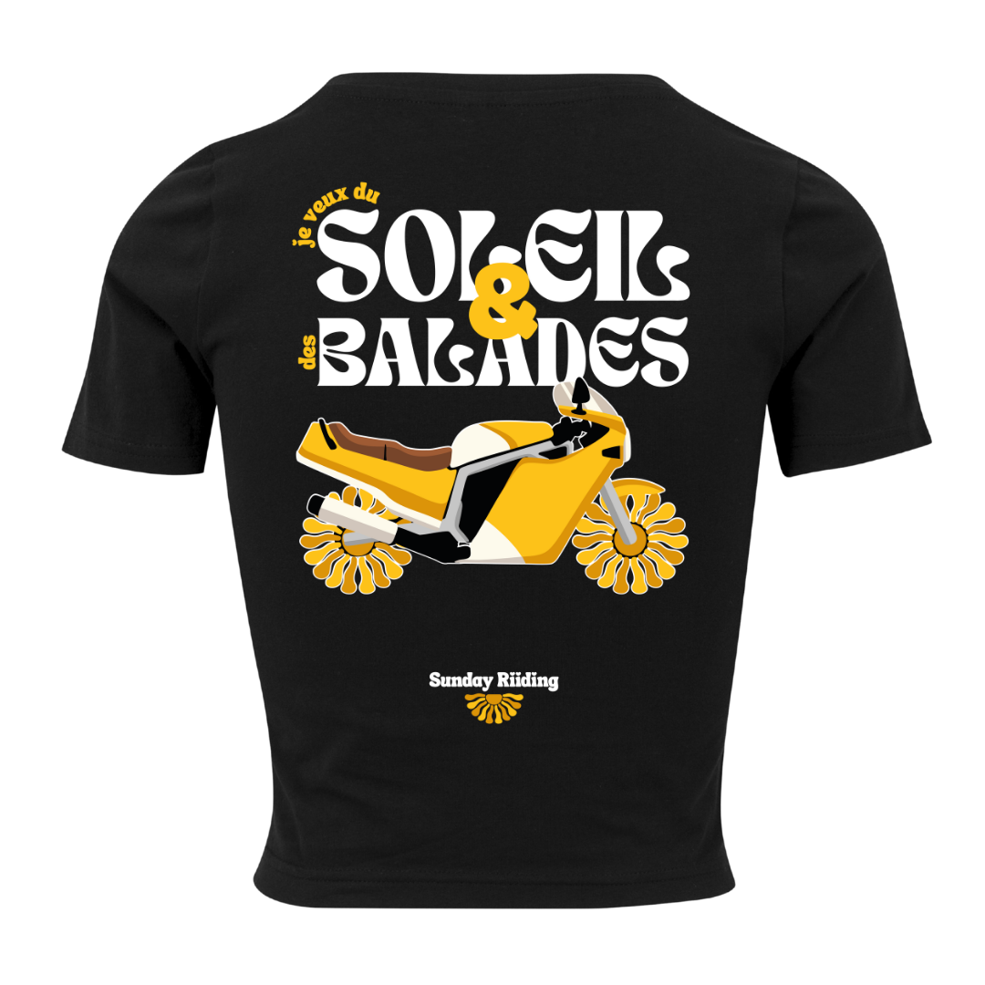 Crop Top Femme je veux du Soleil et des Balades
