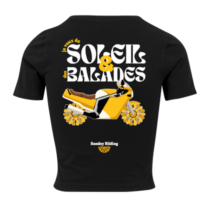 Crop Top Femme je veux du Soleil et des Balades