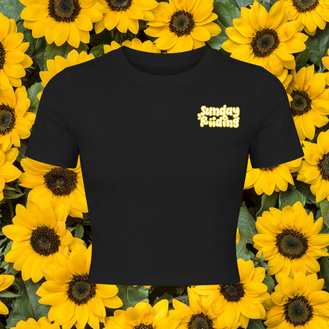 Crop Top Femme Sunflower