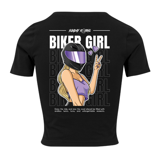 Crop Top Femme BikerGirl