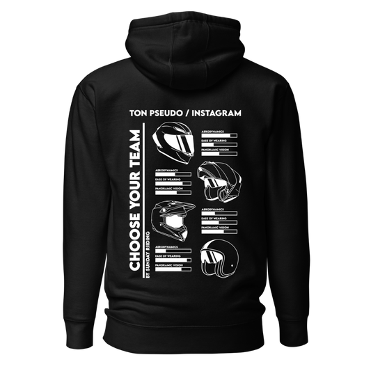 Hoodie Unisexe CYT Noir Personnalisable