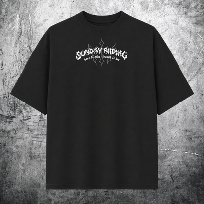 T-shirt Oversize Unisexe Grunge Biker