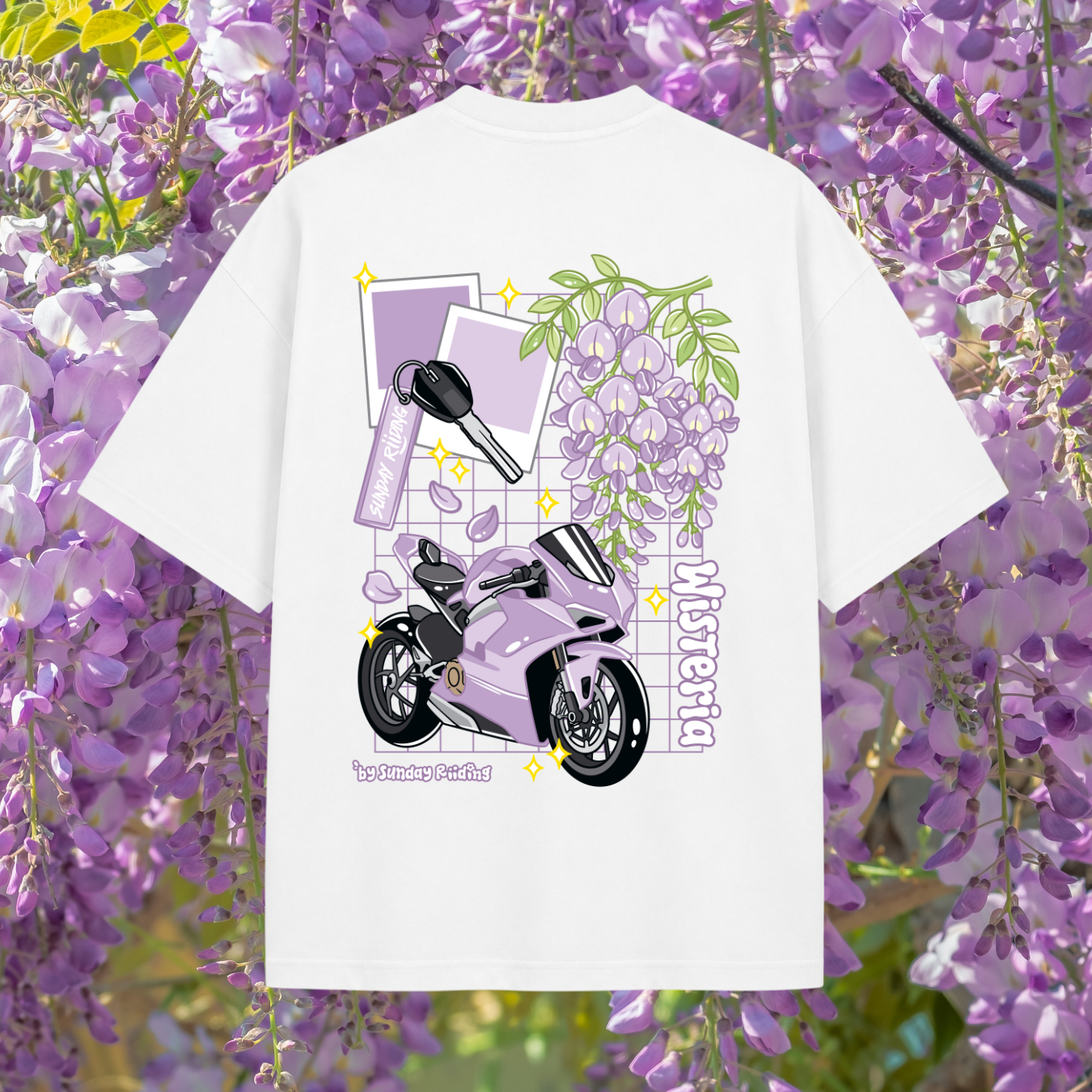 T-shirt Oversize Unisexe Wisteria