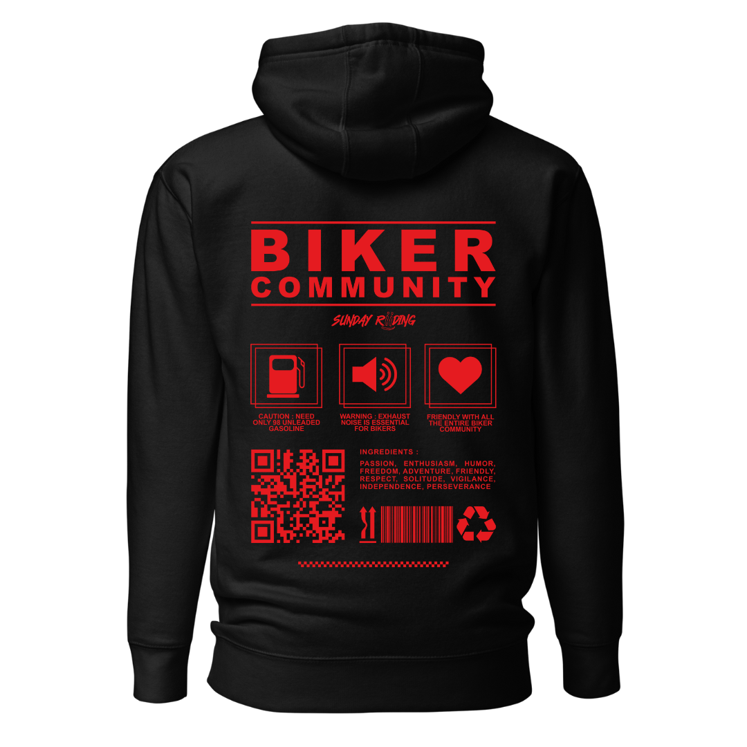Hoodie Unisexe Biker Community