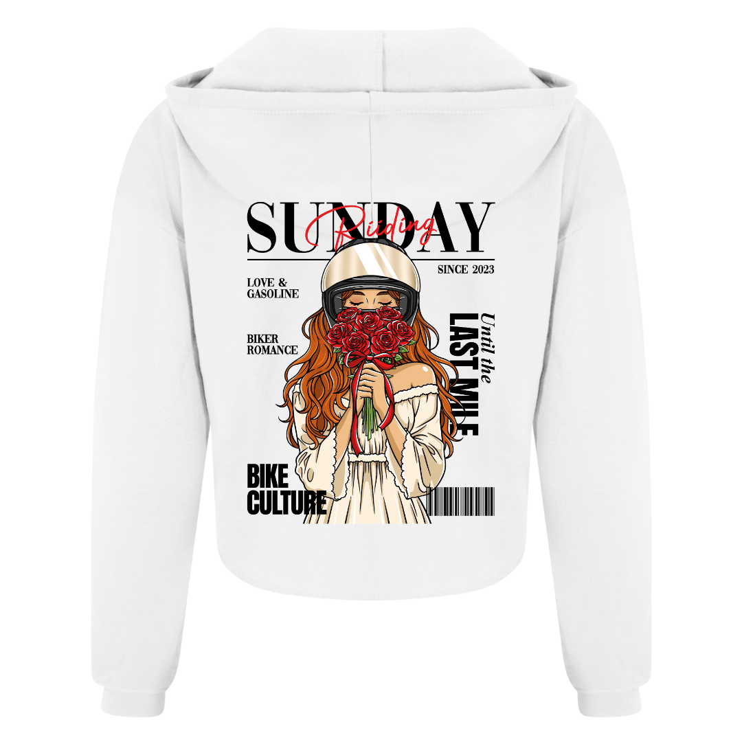 Crop Top Femme Biker Couple