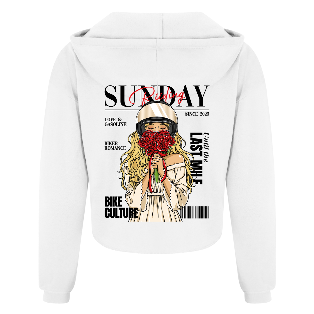 Crop Top Femme Biker Couple