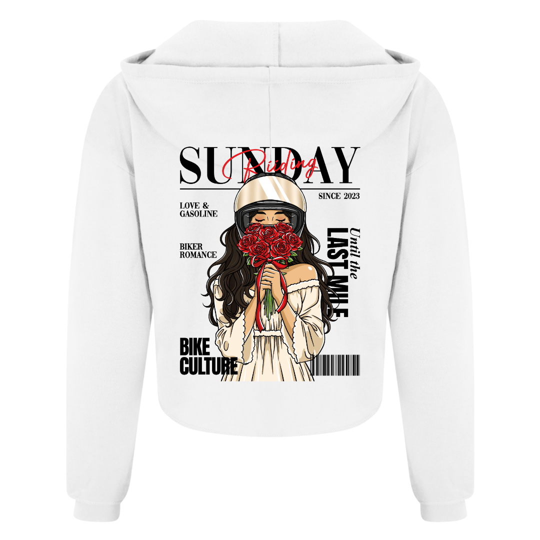 Crop Top Femme Biker Couple