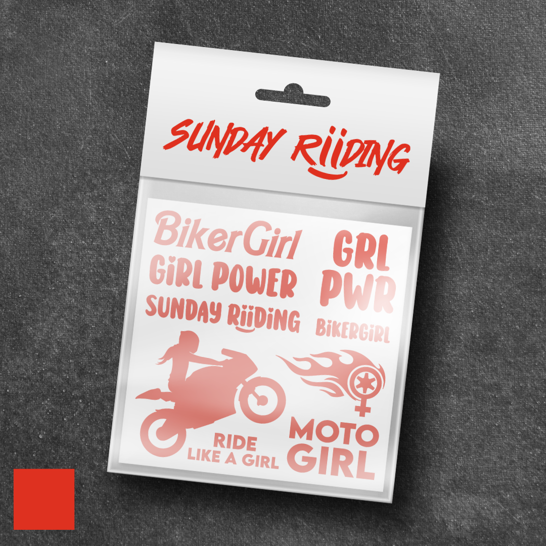 Planche de stickers BikerGirl