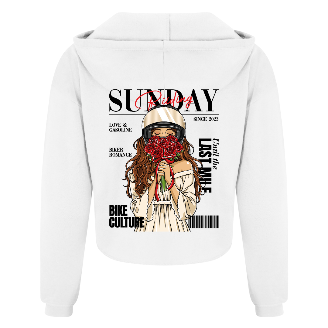 Crop Top Femme Biker Couple