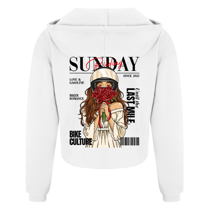 Crop Top Femme Biker Couple