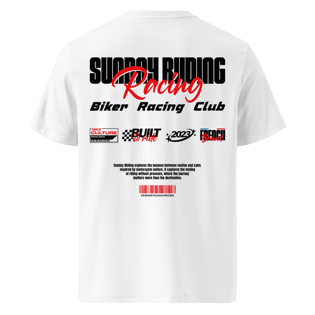 T-shirt Unisexe Blanc SR Racing Club (Copie)